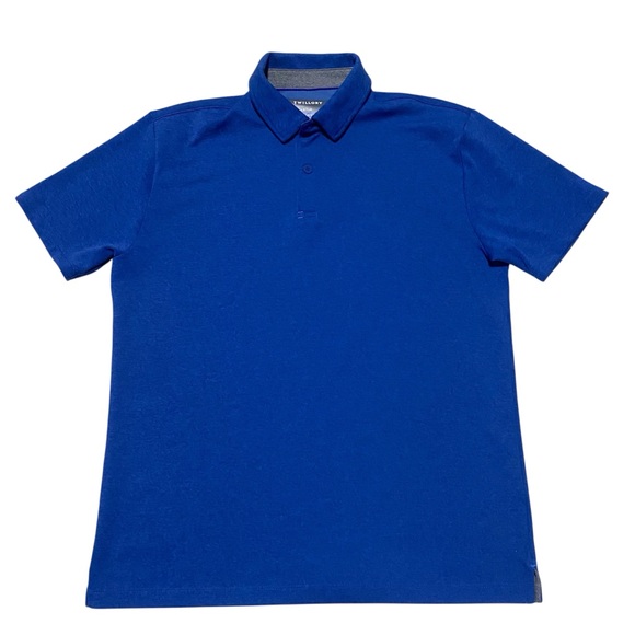 Twillory Button Down Polo Blue Medium | Athleisure Golf Office Business Casual - Picture 1 of 6